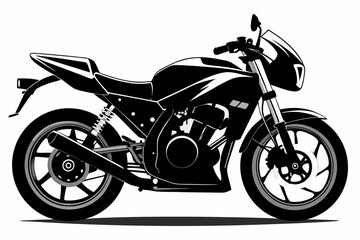 Wall Mural - motorcycle vector silhouette black icon 