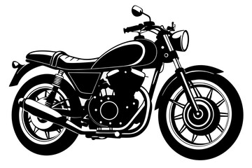 motorcycle vector silhouette black icon 