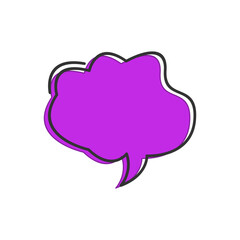 Sticker - Speech Bubble With Line Template