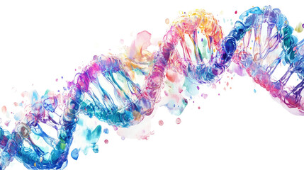 DNA on a transparent background