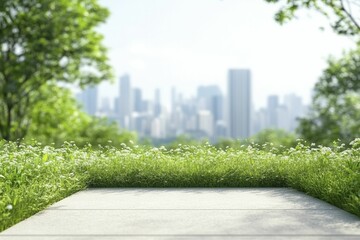 Canvas Print - Creating Sustainable Urban Solutions that Enhance Quality of Life and Eco-Friendliness