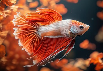 Vibrant Siamese Fighting Fish