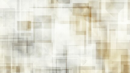 Wall Mural - Abstract background with overlapping squares in shades of brown and grey.