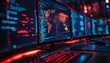 © Nattapat - Closeup of a zeroday exploit in action, with sophisticated code, unauthorized access, and realtime data breaches displayed on multiple screens