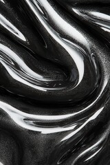 Poster - Shiny black liquid texture