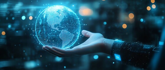 Poster - Modern business environment with global marketing automation software, showcasing CRM functionality, automated workflows, and advanced digital technology systems