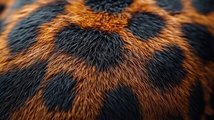 Wall Mural - Leopard print texture with a distinctive spotted pattern ideal for background use.