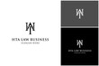 © sore.studios - Letter HTA Initial Monogram Pillar Law Firm Attorney Classic Font Vector Logo Design Illustration