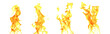 © DawStar - set abstract flame isolated white background. concept of effect texture ablaze, graphic design bonfire, blaze at night. burn of fire sizzling, danger explosion