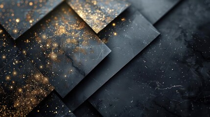 Wall Mural - A captivating collage of cosmic textures in a dark sky,
