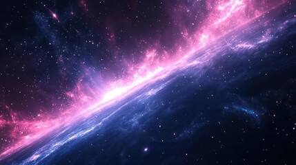 Wall Mural - features a space background with starry night skies, nebula formations,