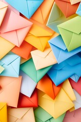 Poster - Colorful Envelopes Background.