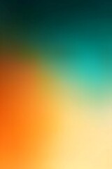 Wall Mural - Gradient background blending from orange to green