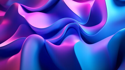 Wall Mural - Abstract Blue and Purple Wavy Texture