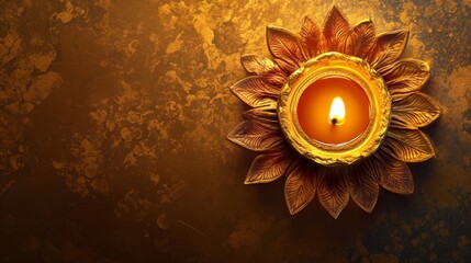 Diwali diya oil lamps holiday background