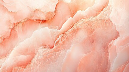 Poster - Abstract Swirls of Pink and White Marble