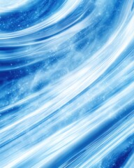 Wall Mural - Winter Elegance: Abstract Blue Flowing Pattern with Glowing Light