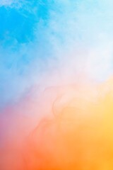 Poster - Gradient background blending from orange to blue 