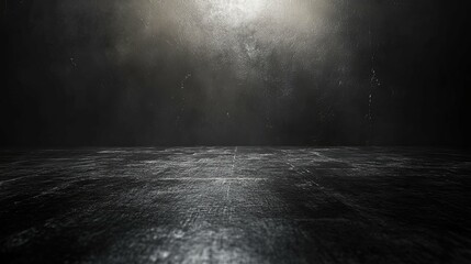 Poster - Dark, Textured Background with a Single Light Source