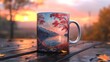 © CHAKKAPONG - Personalized photo mug with detailed design, cherished memories, 3D illustration