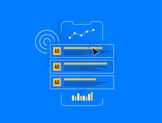 Wall Mural - ppc analysis strategies for marketers. effectively analyze pay-per-click advertising with ppc stats,