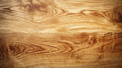 Wall Mural - Smooth polished oak wood surface with subtle grain lines