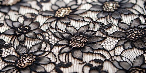Black Lace Fabric Texture, Close-up, Macro Photography, Lace, Fabric, Textile, Texture