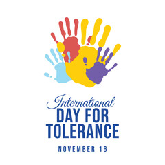 vector graphic of International Day for Tolerance ideal for International Day for Tolerance celebration.