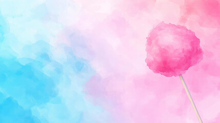 Poster - A dreamy twilight sky painted in soft hues, perfect for capturing the whimsy of sweet cotton candy moments.