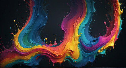 Poster - abstract colorful background