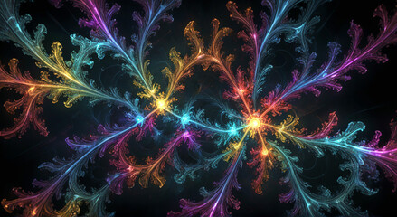 Wall Mural - abstract background with lights