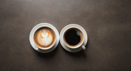 cup of coffee on wooden table