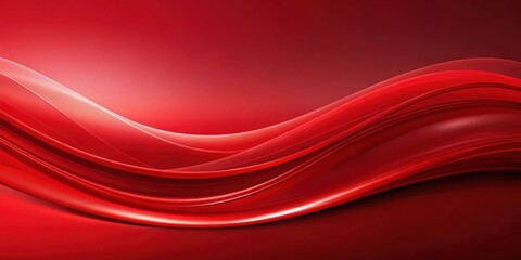 Wall Mural - Vivid red colored fluid abstract wave shape background, red, fluid, abstract, wave, shape, background, vibrant, colorful