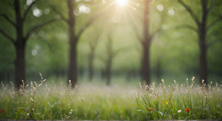 Canvas Print - morning in the forest