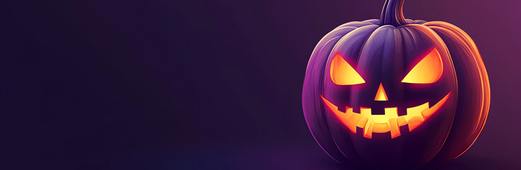 Wall Mural - purple pumpkin, AI generated