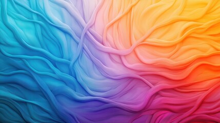 Wall Mural - A colorful abstract background with wavy lines and swirls, AI