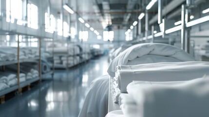 Wall Mural - Inside a factory in the textile industry