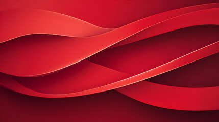 Wall Mural - Abstract Red Wave Background