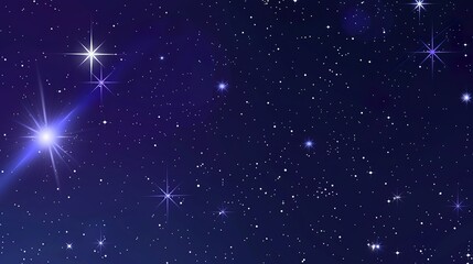 Wall Mural - Vector_Star_field_night_sky_Space_background