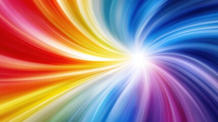 Wall Mural - Colorful swirl of spectrum hues in vibrant abstract