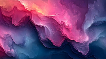 Wall Mural - Abstract Swirling Lines in Pink Blue and Purple