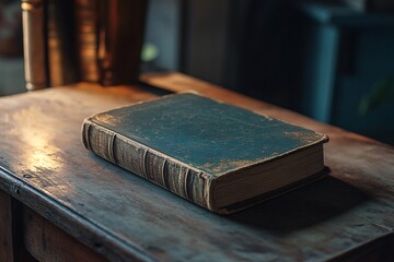 Old Vintage Book on Wooden Table