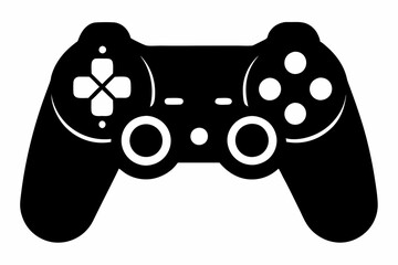 Gaming controller Silhouette vector, joystick icon silhouette