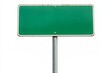 © Yeivaz - Empty blank green street road sign isolated on white background
