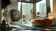 © STGZ. - A futuristic AI-powered assistant managing household chores and daily tasks in a smart home
