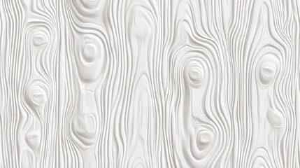 Wall Mural - minimalist seamless backdrop highlighting a 3d wood design in white, complete with realistic grain a