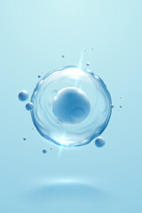 water cell with light effect