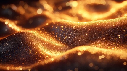 Abstract Golden Glitter Background