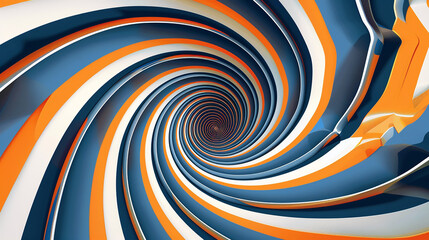 Trendy swirl colorful 3d background.