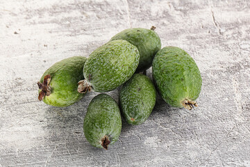 Poster - Ripe sweet huicy exotic feijoa